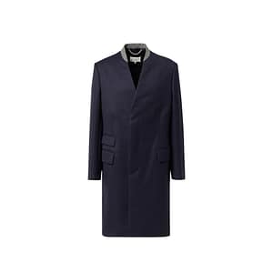 Maison Margiela Blue Wool Coat