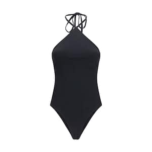Jacquemus Black Polyamide One-Piece Swimsuit