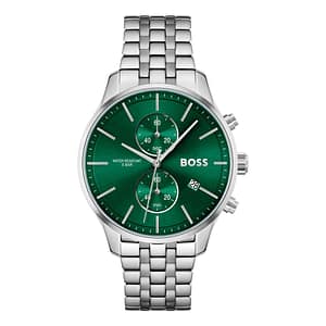 Hugo Boss Gray Stainless Steel Dress Watch