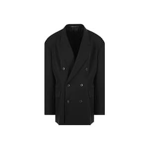 Balenciaga Black Wool Coat