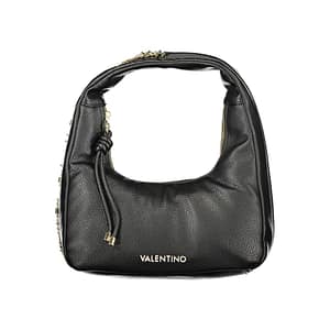 Mario Valentino Black Polyurethane Women's Bag with Handle