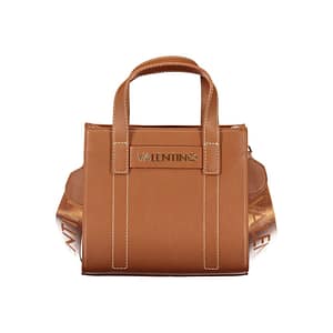 Mario Valentino Brown Polyurethane Women Bag with Adjustable Straps