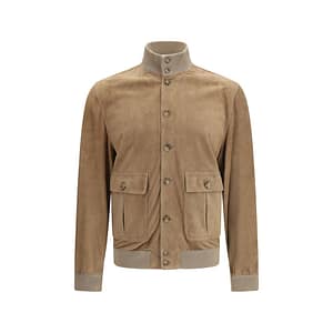 Valstar Beige Calf Leather Bos Taurus Bomber