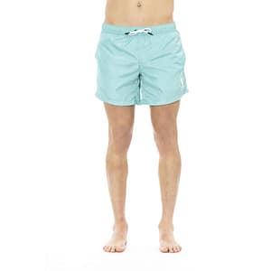 Bikkembergs Light Blue Polyester Men Swimwear