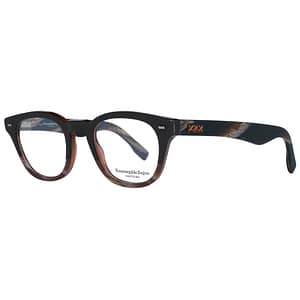 Ermenegildo Zegna Brown Plastic Glasses (Frames)