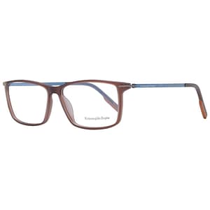 Ermenegildo Zegna Brown Plastic Glasses (Frames)
