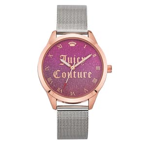 Juicy Couture Silver Stainless Steel Dress Watch
