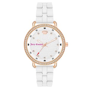 Juicy Couture White Metal Dress Watch