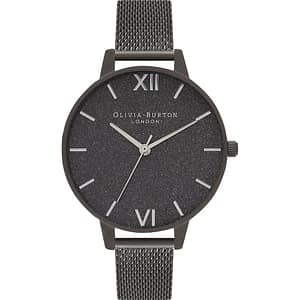 Olivia Burton Black Stainless Steel Dress Watch