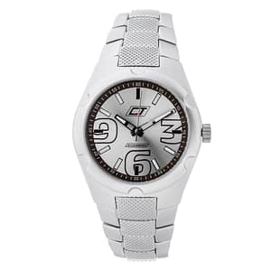 Chronotech Silver Stainless Steel Dress Watch