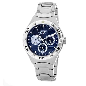 Chronotech Silver Stainless Steel Dress Watch