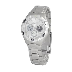 Chronotech Silver Stainless Steel Dress Watch