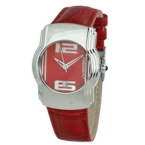 Chronotech Multicolor Leather Dress Watch
