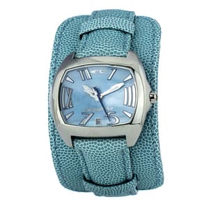 Chronotech Bicolor Leather Dress Watch