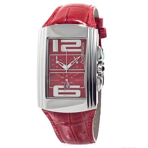 Chronotech Multicolor Leather Dress Watch