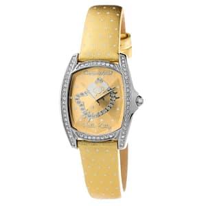 Chronotech Gold Leather Dress Watch