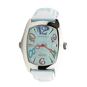 Chronotech Blue Leather Dress Watch