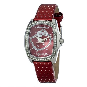 Chronotech Multicolor Leather Dress Watch