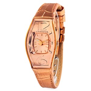 Chronotech Multicolor Leather Dress Watch