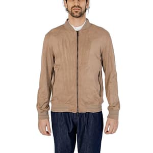 Hamaki-Ho Brown Polyester Bomber