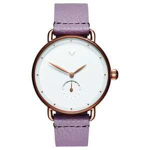 MVMT Multicolor Leather Dress Watch