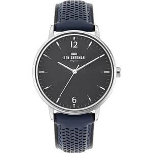 Ben Sherman Blue Leather Dress Watch