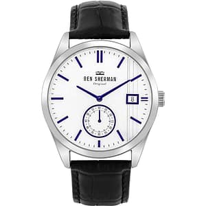 Ben Sherman Black Leather Dress Watch