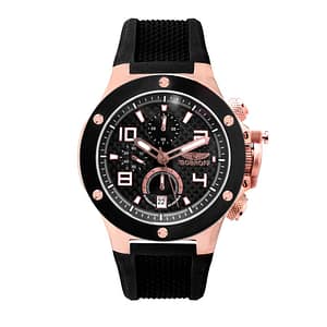 Bobroff Black Rubber Sport Watch