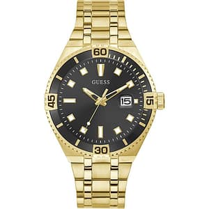 Guess Gold Stainless Steel Dress Watch