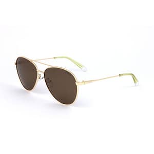 Polaroid Gold Metal Sunglasses