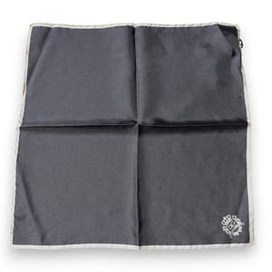 Dolce & Gabbana Gray Crown Logo Square Handkerchief Scarf
