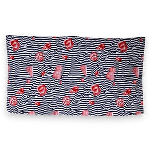 Dolce & Gabbana Multicolor Stripes Seashells Beach Towel