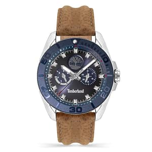 Timberland Brown Leather Dress Watch