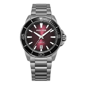 Police Gray Stainless Steel Dress Watch