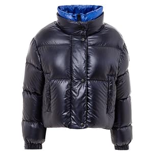 Add Blue Polyamide Full-Length Jacket