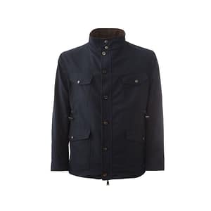 Lardini Blue Wool Coat