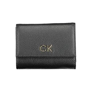 Calvin Klein Black Polyurethane Women Wallet