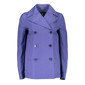Gant Blue Cotton Women Coat Jacket