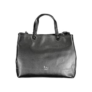 BYBLOS Black Polyurethane Women Handbag
