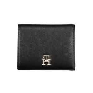 Tommy Hilfiger Black Polyurethane Women Wallet