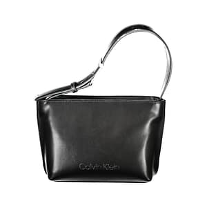 Calvin Klein Black Polyester Woman Shoulder Bag