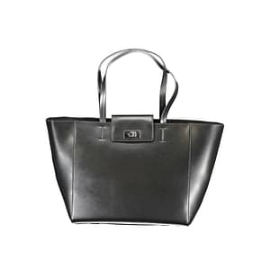 Calvin Klein Black Recycled Polyester Women Handbag