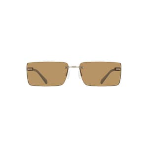 Calvin Klein Beige Metal Women Sunglasses