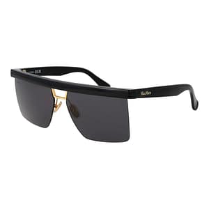 Max Mara Black Stainless Steel Sunglasses