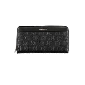 Calvin Klein Black Polyurethane Women Wallet