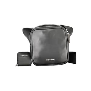 Calvin Klein Black Polyurethane Men Shoulder Bag