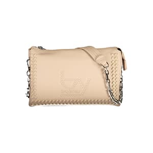 BYBLOS Beige Polyurethane Women Handbag