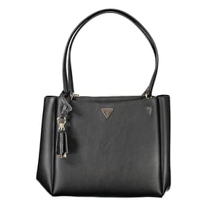 Guess Jeans Nero Poliuretano Women Handbag