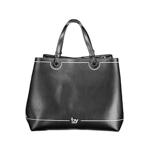 BYBLOS Black Polyurethane Women Handbag