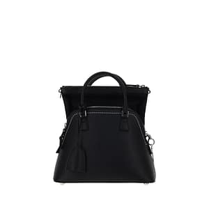 Maison Margiela Black Calf Leather Bos Taurus Handbag